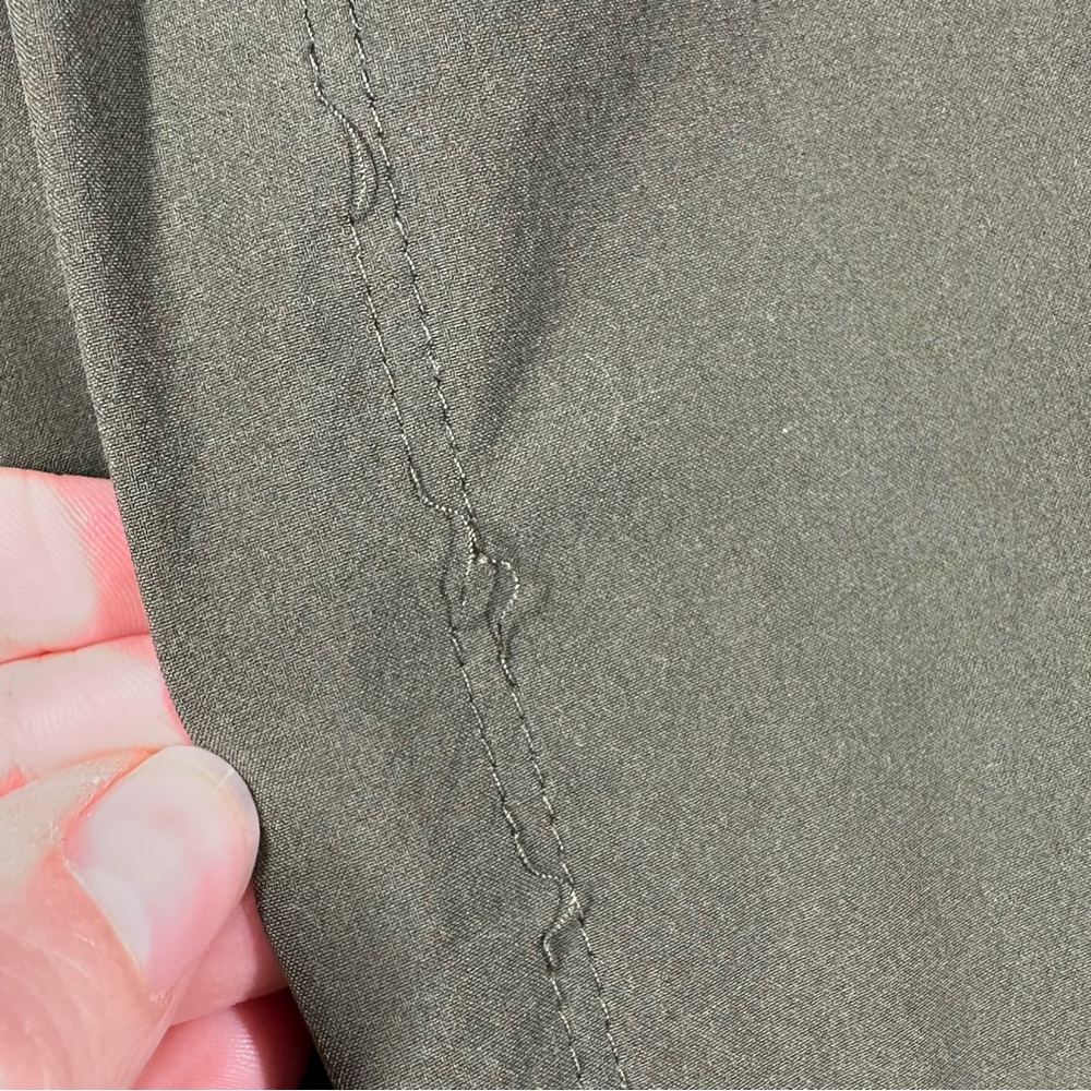 Athleta Brooklyn Heights High Rise Wide Leg Pants Women's 20 Olive Army Green - Picture 5 of 9